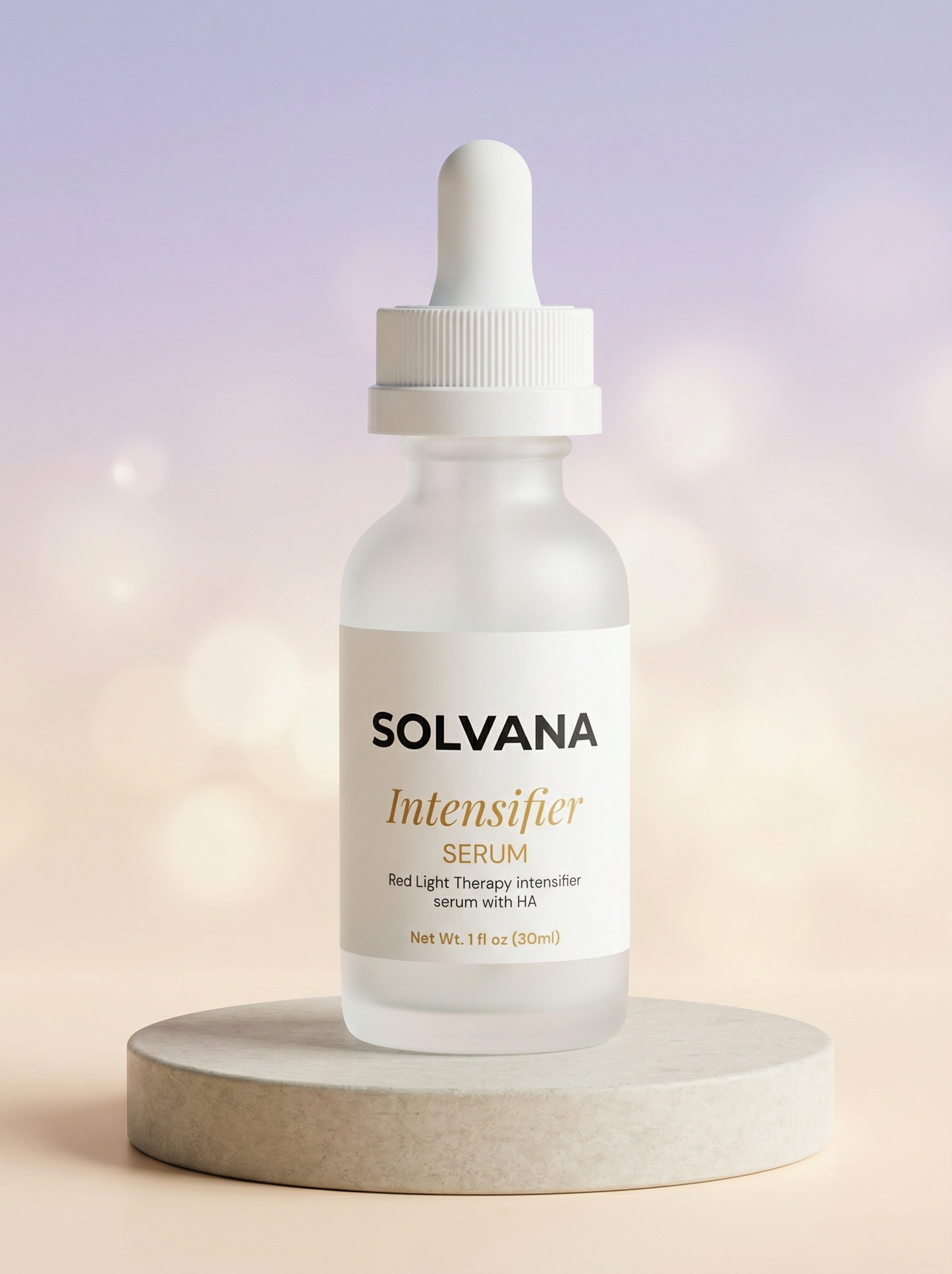 Solvana Red Light Intensifier Serum Bottle